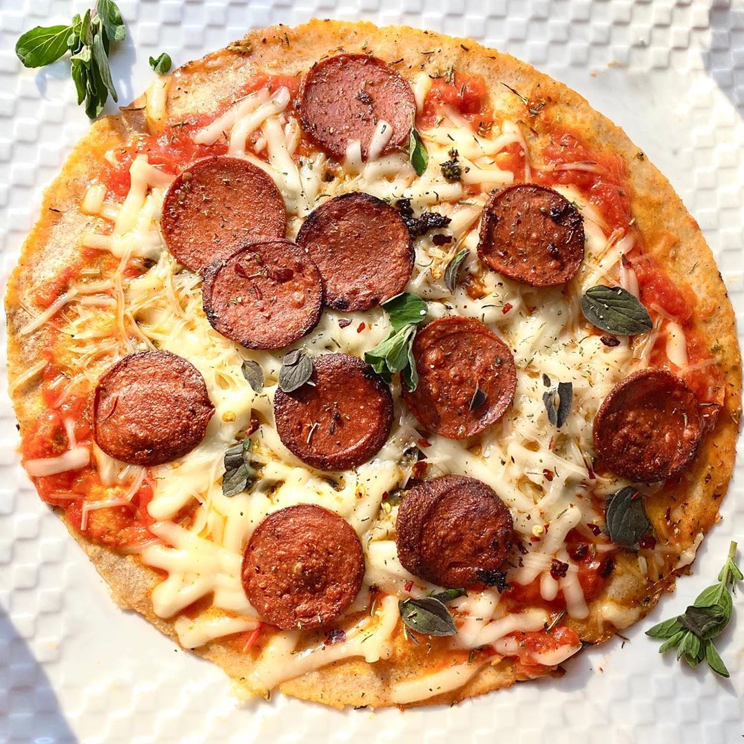 Keto Pizza Lowcarb Pizza Low-Carb Meal 10 net carbs