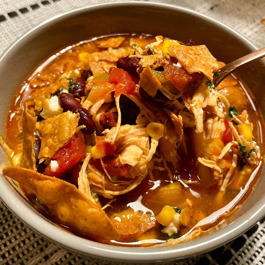 Low Carb Chicken Tortilla Soup