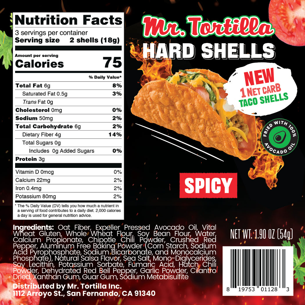 1 Net Carb Hard Shells - 24 Count (4 Packs of 6)