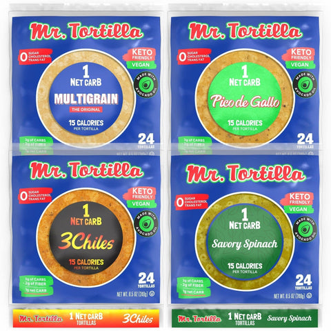 1 Net Carb Tortilla Variety Pack-Mr. Tortilla Store