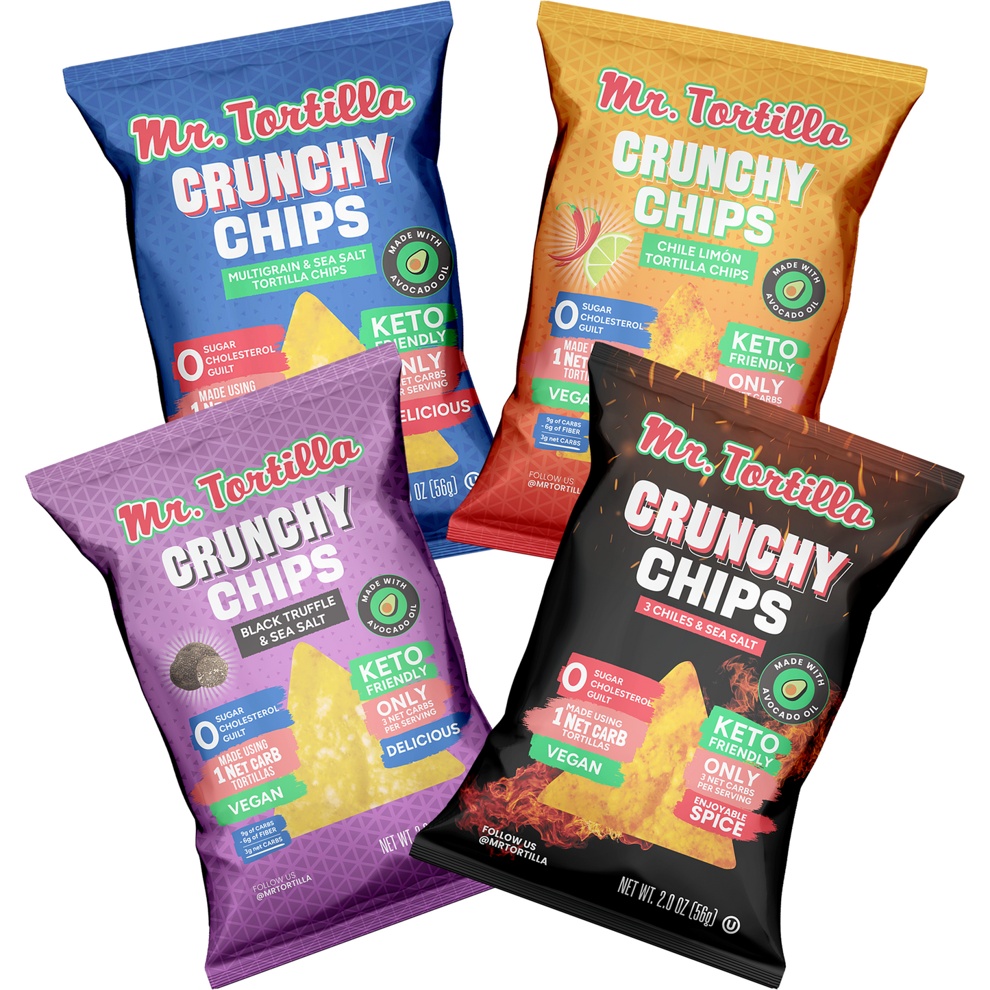 Mr. Tortilla's Crunchy Chips - Variety Pack-Mr. Tortilla Store